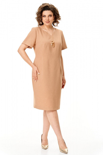 Блуза, платье VI ORO VR-1150 песок-разноцветный - фото 8