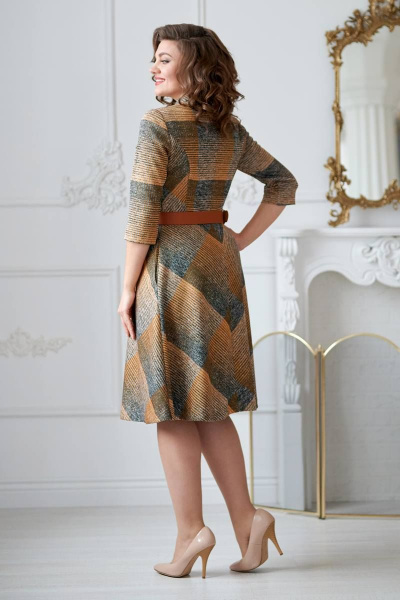 Платье Rumoda 2011 оранжево-серый - фото 3