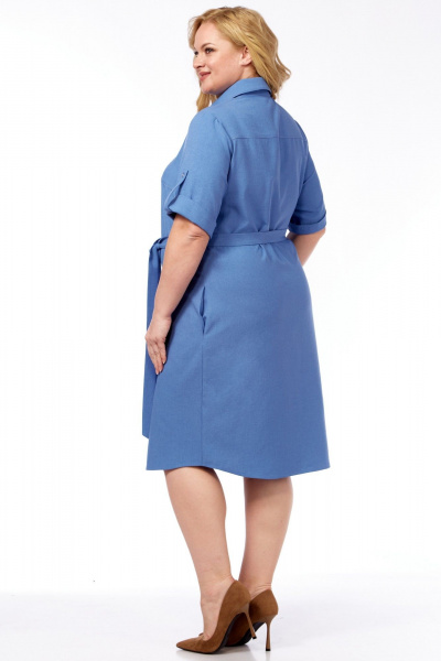 Платье LadyThreeStars 2571 индиго - фото 6