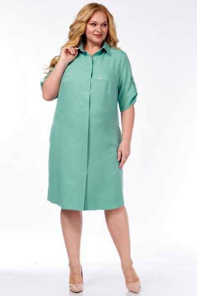 Платье LadyThreeStars 2571 мятный - фото 11