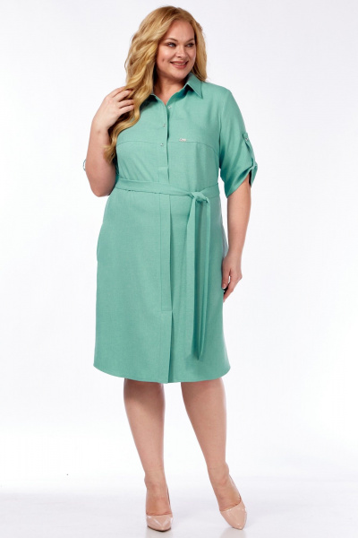 Платье LadyThreeStars 2571 мятный - фото 5