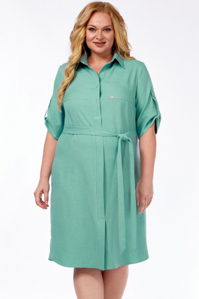 Платье LadyThreeStars 2571 мятный - фото 3