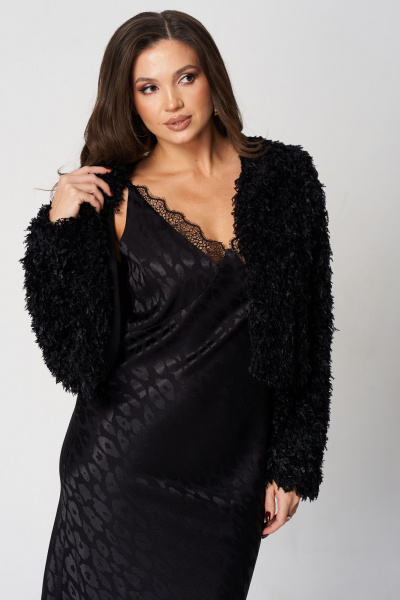 Платье LeNata 16464 черный-в- рисунок - фото 10