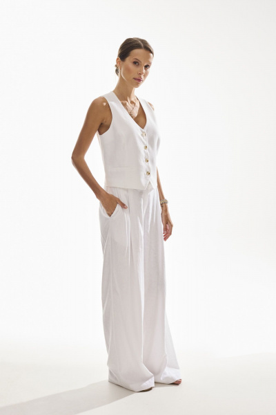 Брюки DAVA 5227 белый - фото 6