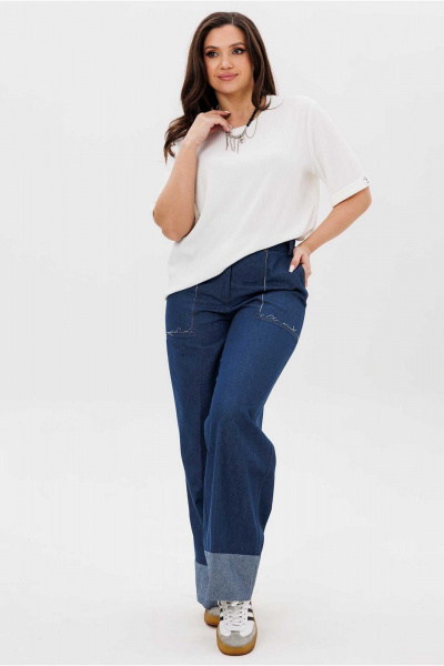 Джемпер Mislana 1201 белый - фото 7