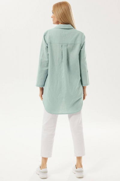 Брюки, рубашка Ma Сherie 3142 мятный+белый - фото 5