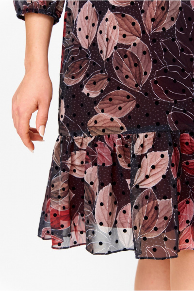 Платье Moda Versal П2453 бордовый - фото 6