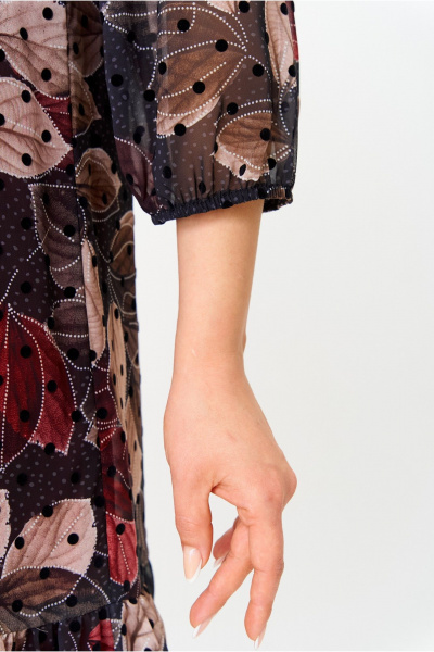 Платье Moda Versal П2453 бордовый - фото 4