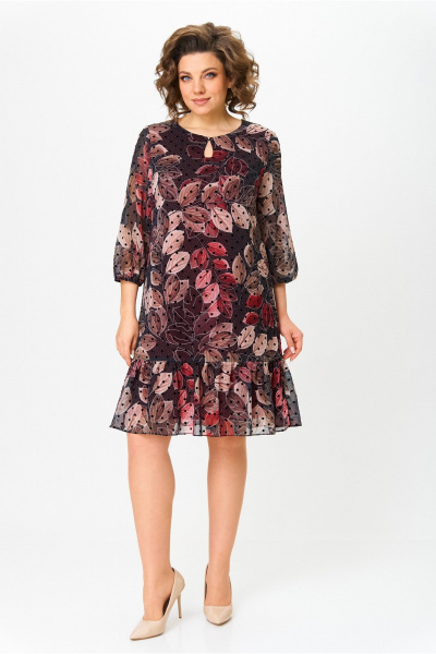 Платье Moda Versal П2453 бордовый - фото 1