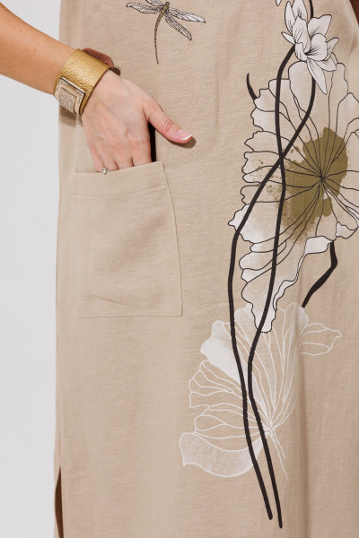 Платье Galean Style 963 беж - фото 13