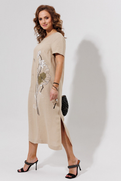 Платье Galean Style 963 беж - фото 5