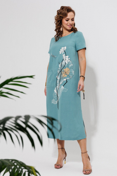 Платье Galean Style 963 голубой - фото 10