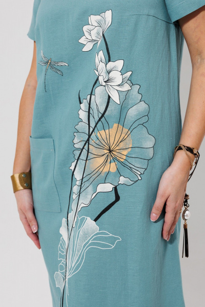 Платье Galean Style 963 голубой - фото 7