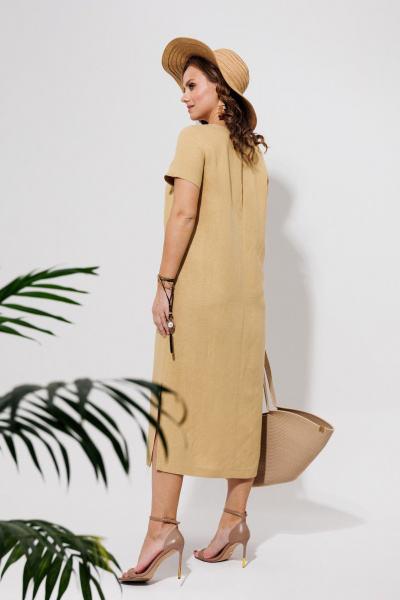 Платье Galean Style 963 песочный - фото 15