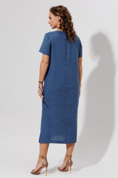 Платье Galean Style 963 синий - фото 14