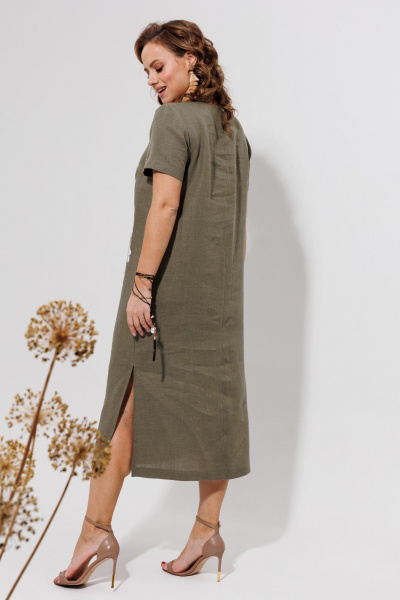 Платье Galean Style 963 светлый_хаки - фото 11