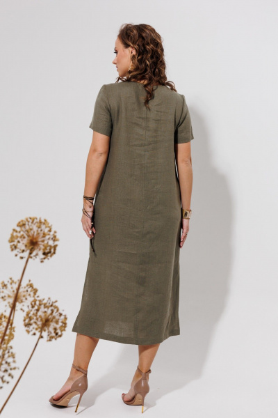 Платье Galean Style 963 светлый_хаки - фото 10