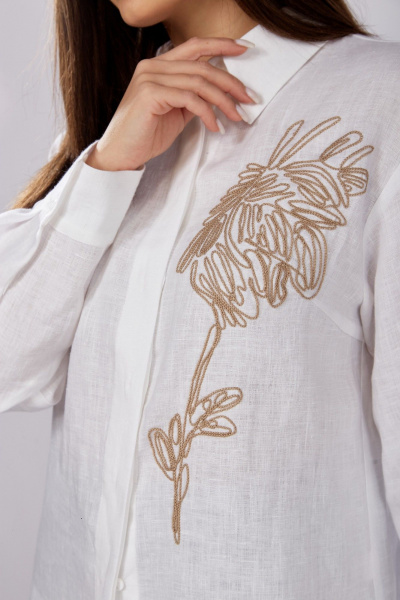 Рубашка MALI 625-061 белый - фото 6