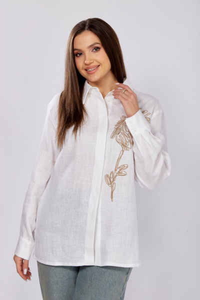 Рубашка MALI 625-061 белый - фото 2