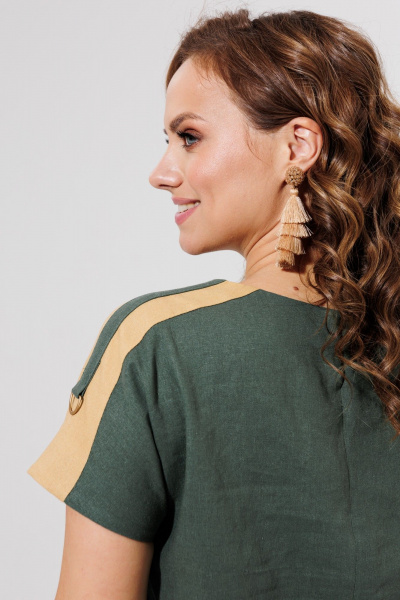 Блуза, юбка Galean Style 964 хаки_с_песочным - фото 5