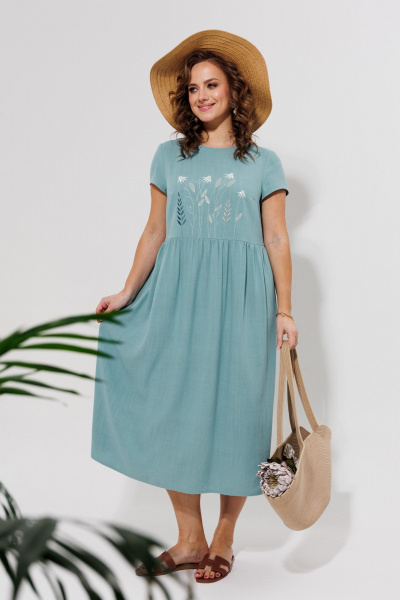 Платье Galean Style 965 голубой - фото 19