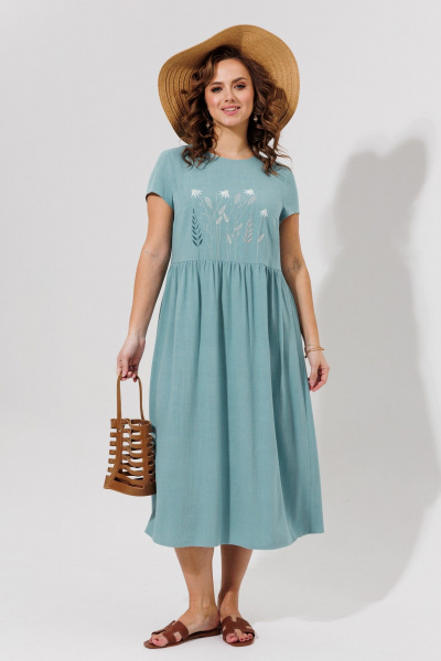 Платье Galean Style 965 голубой - фото 18
