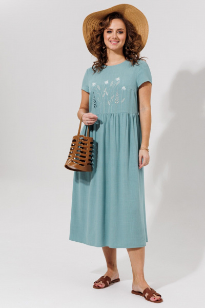 Платье Galean Style 965 голубой - фото 17