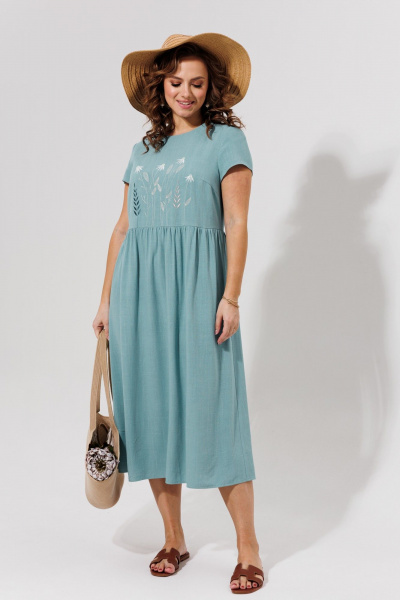 Платье Galean Style 965 голубой - фото 15