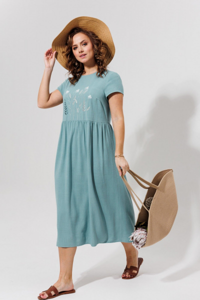 Платье Galean Style 965 голубой - фото 14