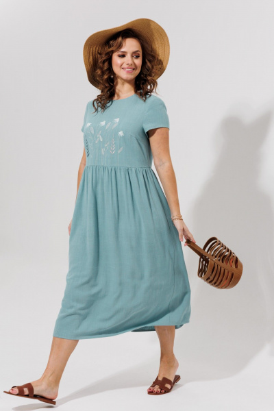 Платье Galean Style 965 голубой - фото 12