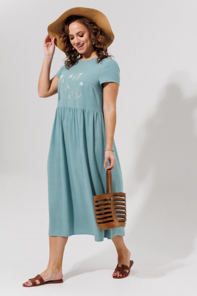 Платье Galean Style 965 голубой - фото 11