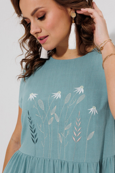 Платье Galean Style 965 голубой - фото 6