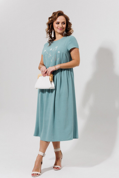 Платье Galean Style 965 голубой - фото 3