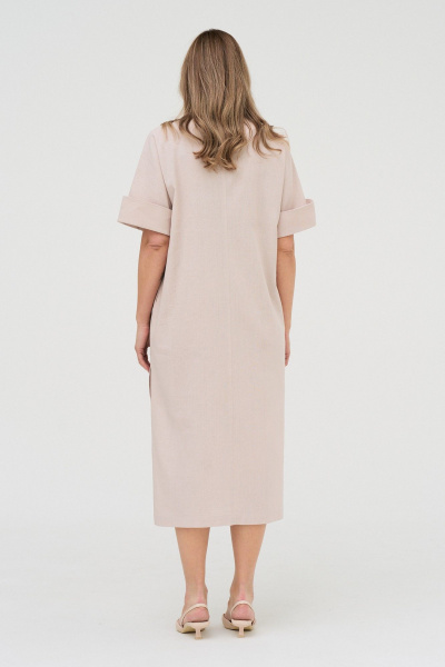 Платье AltaModa 1013 бежевый - фото 2