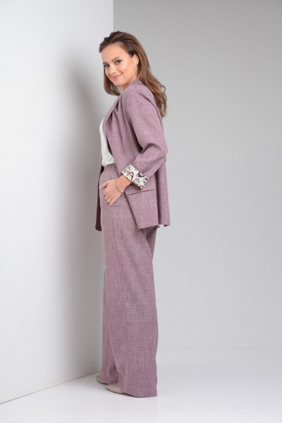 Брюки, жакет TVIN 7934 брусника - фото 5