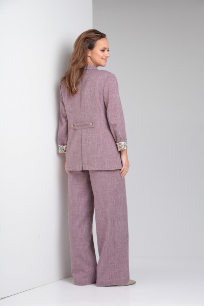 Брюки, жакет TVIN 7934 брусника - фото 4