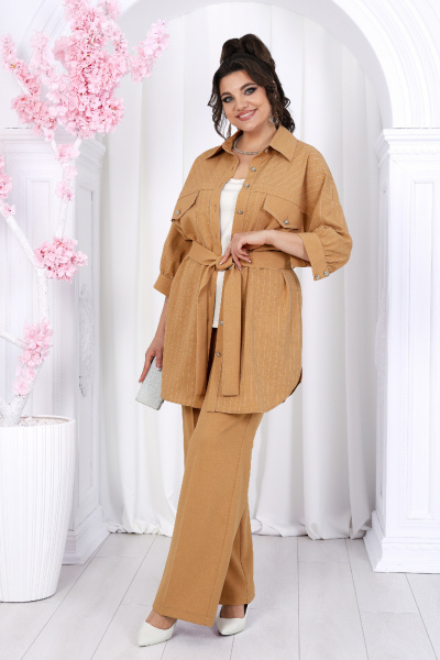 Блуза, брюки, майка Ninele 6048 горчица - фото 6