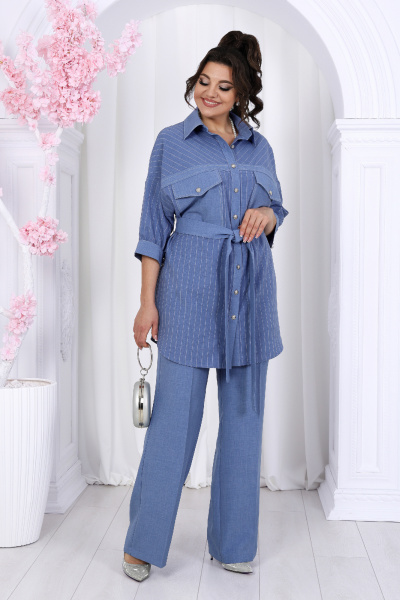 Блуза, брюки, майка Ninele 6048 небесный - фото 6