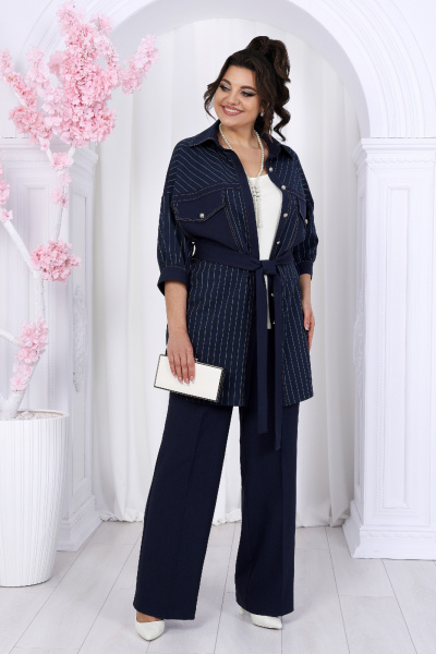 Блуза, брюки, майка Ninele 6048 синий - фото 1