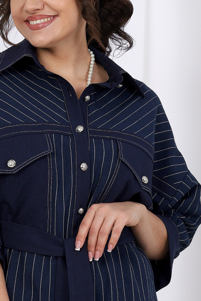 Блуза, брюки, майка Ninele 6048 синий - фото 4