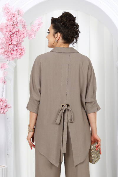 Блуза, брюки Ninele 6054 светло-коричневый - фото 2