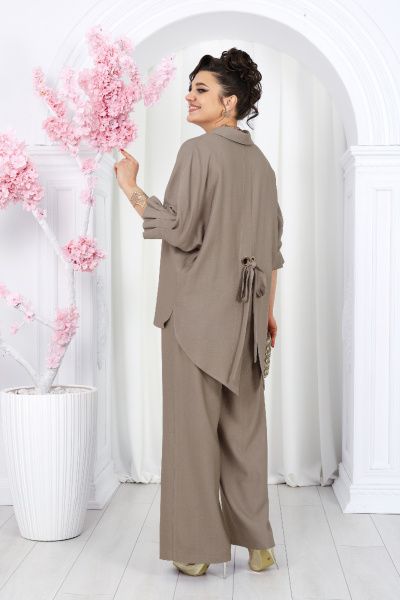 Блуза, брюки Ninele 6054 светло-коричневый - фото 9