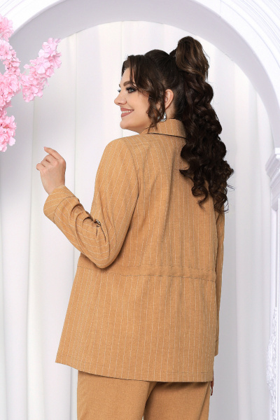 Брюки, жакет, майка Ninele 7463 горчица - фото 16