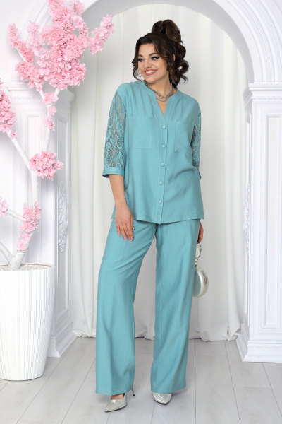 Блуза, брюки Ninele 7487 морской - фото 1