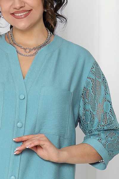 Блуза, брюки Ninele 7487 морской - фото 4