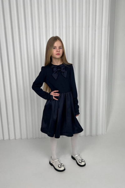 Платье Tammi 1T117-25/1 синий-темно-синий - фото 9