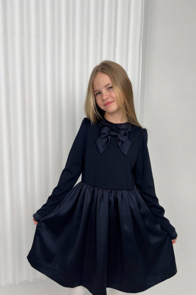 Платье Tammi 1T117-25/1 синий-темно-синий - фото 7