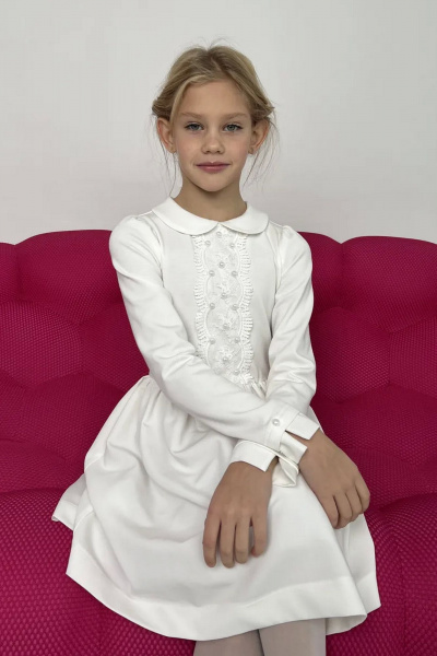 Платье Tammi 1Т87-24/1 молочный - фото 6