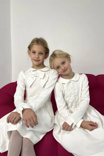 Платье Tammi 1Т87-24/1 молочный - фото 4