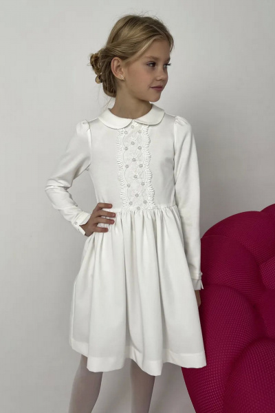 Платье Tammi 1Т87-24/1 молочный - фото 2